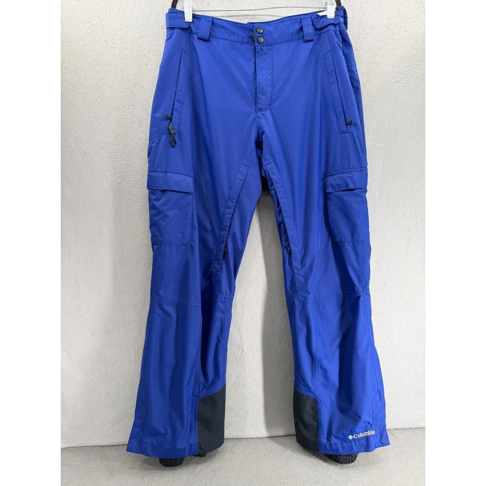 Columbia Ridge 2 Run‎ II Snow Pants Mens XL Blue Omni Heat Tech Snowboard Vented